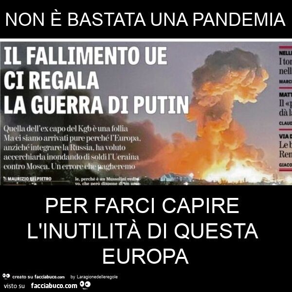 Non Bastata Una Pandemia Per Farci Capire L Inutilit Di Questa