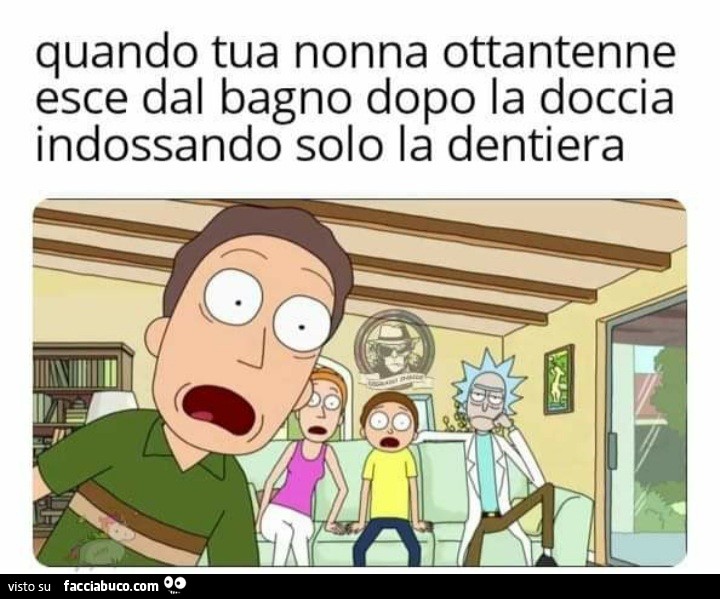 Quando Tua Nonna Ottantenne Esce Dal Bagno Facciabuco