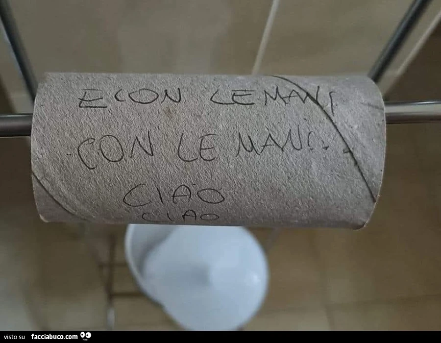 Rotolo carta igienica finito