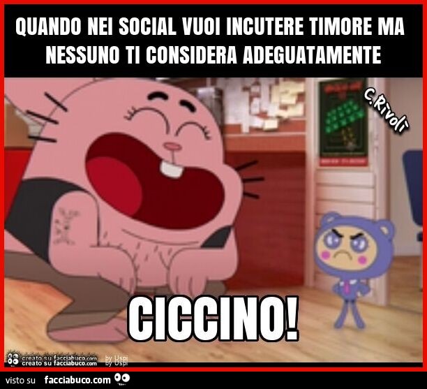 Quando nei social vuoi incutere timore ma nessuno ti considera adeguatamente