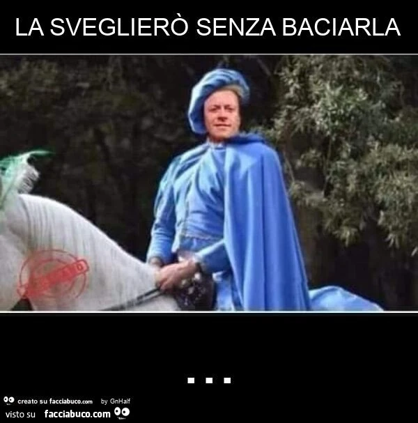 La sveglierò senza baciarla