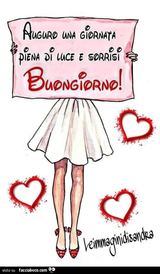 Auguro una giornata piena di luce e sorrisi. Buongiorno