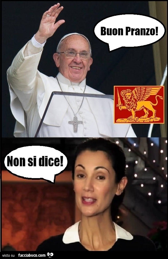 Papa Francesco vs Csaba buon appetito