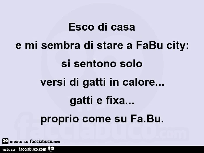 Esco di casa  e mi sembra di stare a fabu city: si sentono solo  versi di gatti in calore&hellip; gatti e fixa&hellip; proprio come su fabu