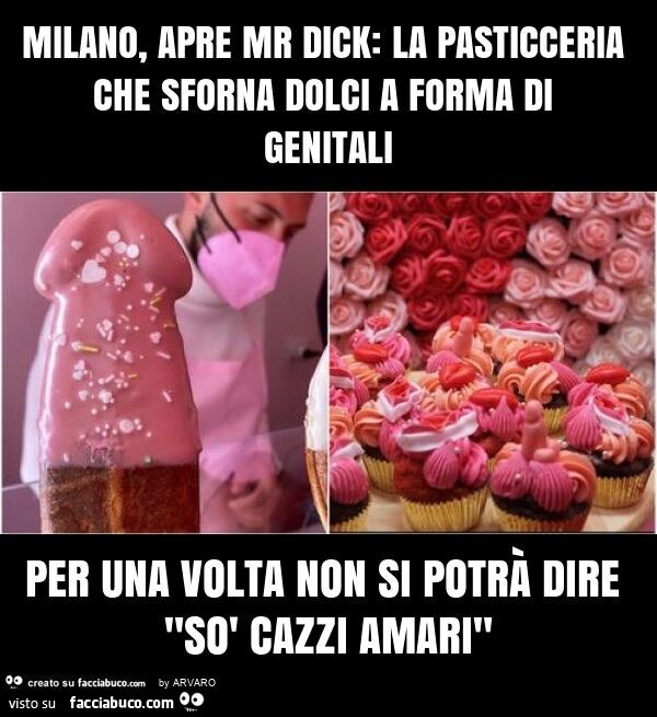 Milano, apre mr dick: la pasticceria che sforna dolci a forma di genitali per una volta non si potrà dire "sò cazzi amari"