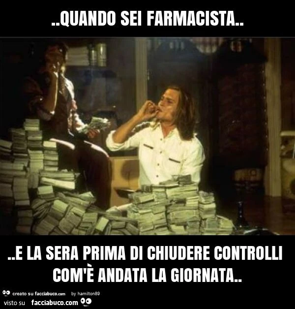 Quando sei farmacista&hellip; e la sera prima di chiudere controlli com'è andata la giornata