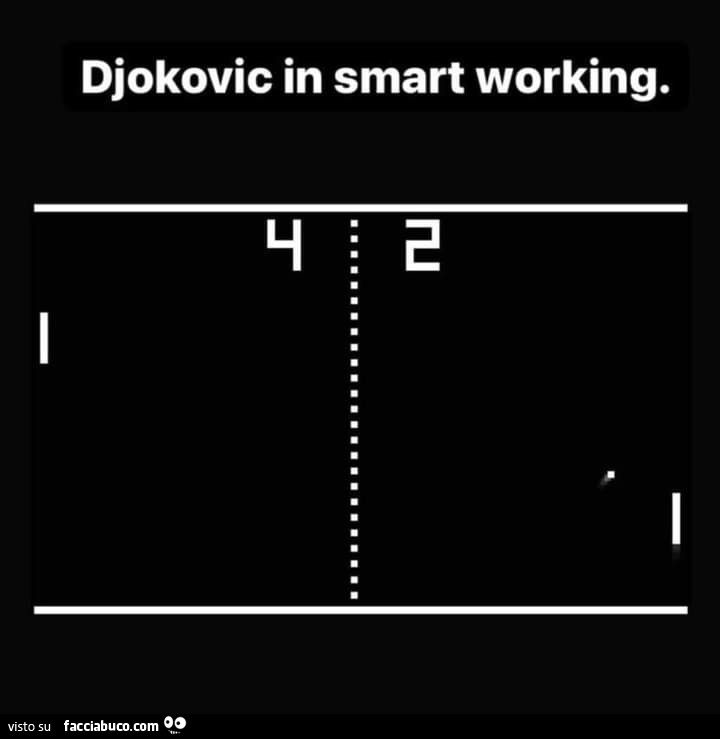 Djokovic in smart working