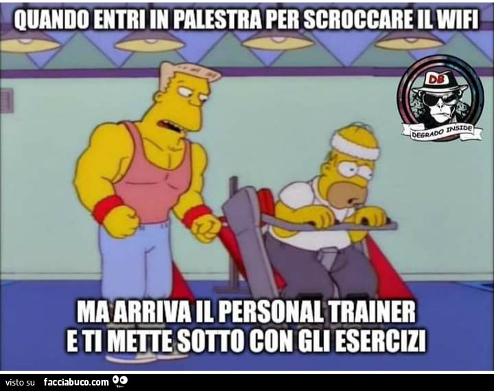 Quando entri in palestra per scroccare il Wifi