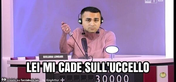 Lei mi cade sull'uccello