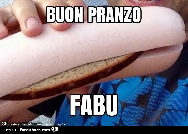 Buon pranzo fabu
