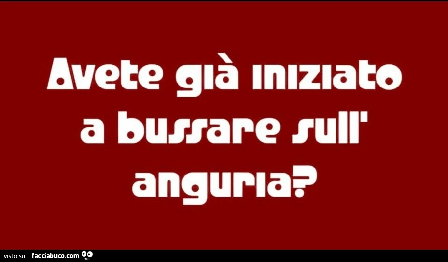 Avete già iniziato a bussare sull'anguria?