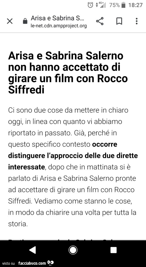 Arisa e Sabrina Salerno non hanno accettato di girare un film con rocco siffredi