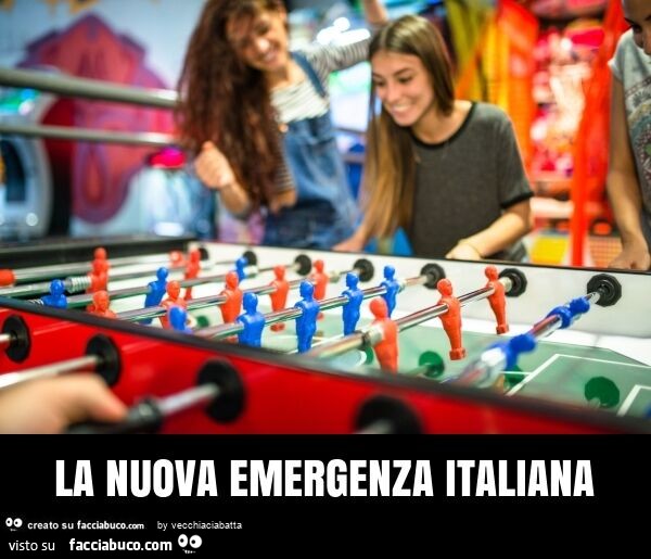 La nuova emergenza italiana