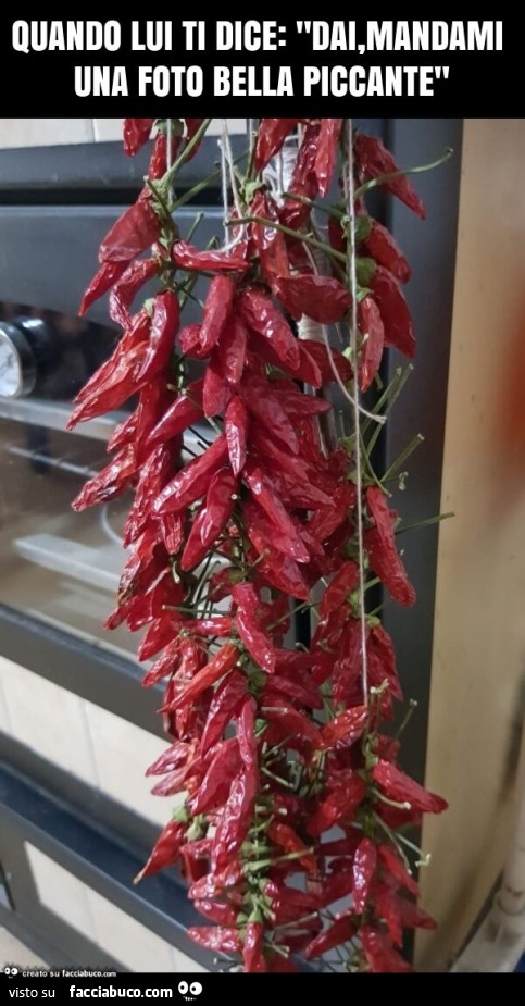 Quando lui ti dice: "dai, mandami una foto bella piccante"