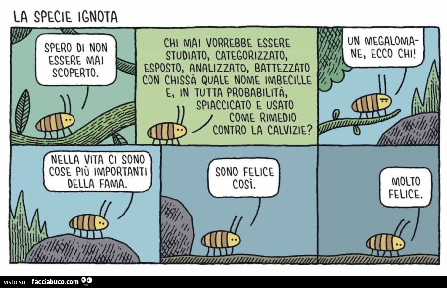 Tom Gauld. Specie ignota. Io sto bene così