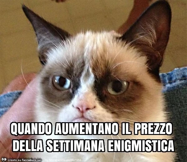 Quando aumentano il prezzo della settimana enigmistica