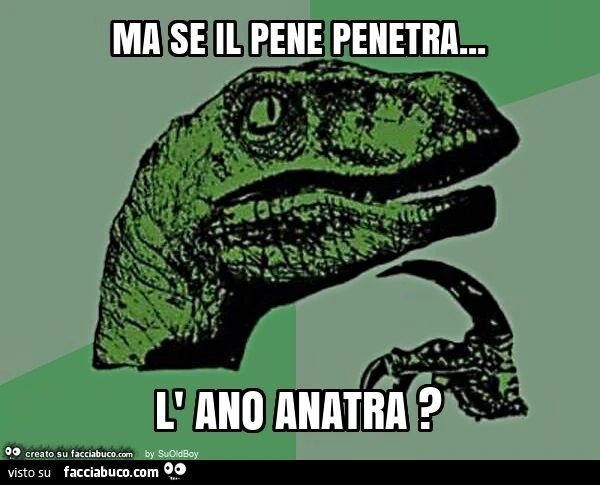 Ma se il pene penetra… l' ano anatra?