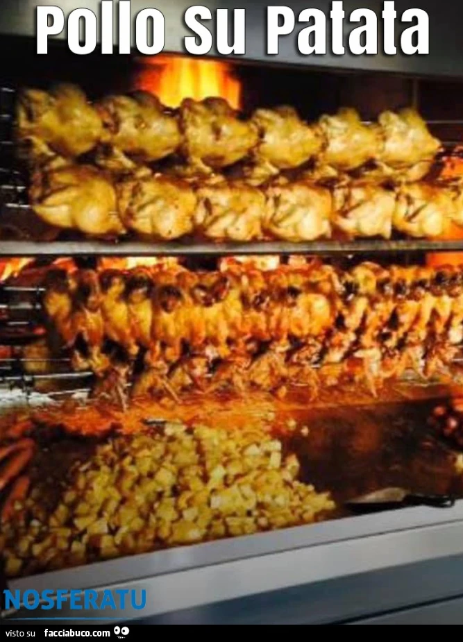 Pollo su patata