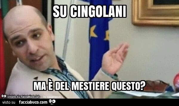 Su cingolani ma è del mestiere questo?