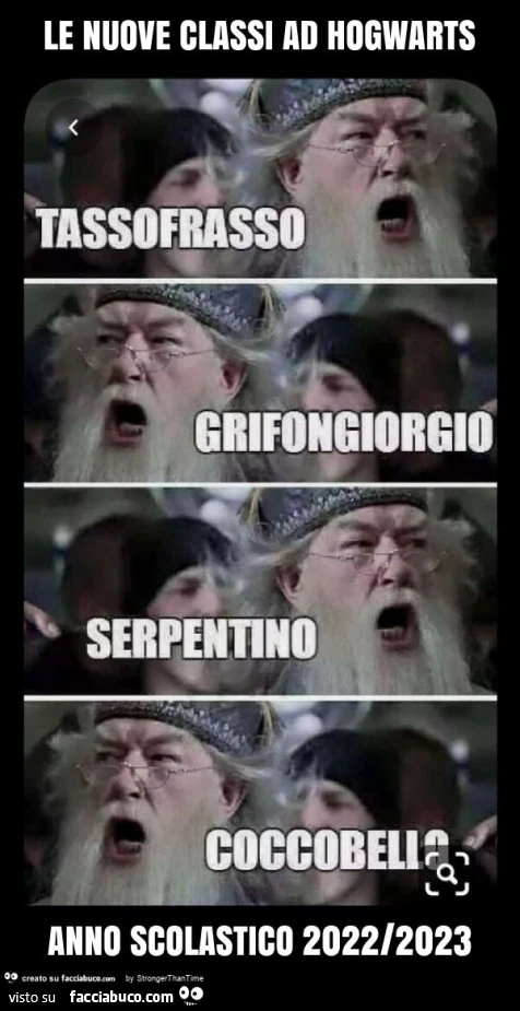 Le nuove classi ad hogwarts anno scolastico 2022/2023