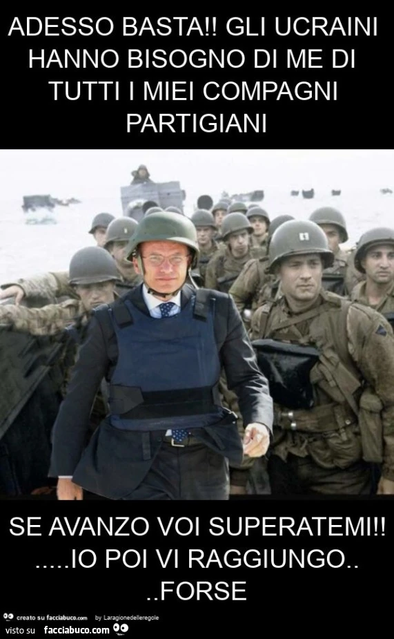 Adesso basta! Gli ucraini hanno bisogno di me di tutti i miei compagni partigiani se avanzo voi superatemi! … io poi vi raggiungo… forse