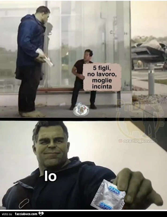 5 figli ho lavoro moglie incinta
