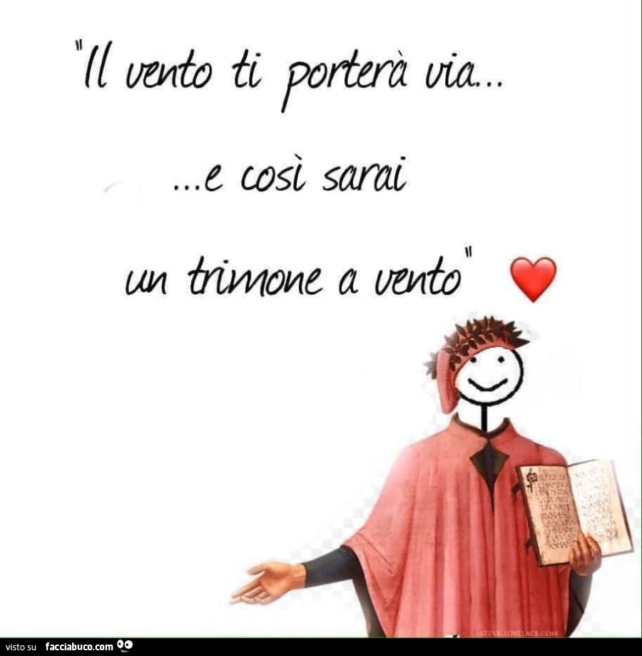 Il vento ti porterà via e così sarai un trimone a vento