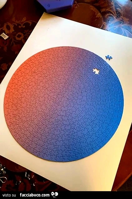 Puzzle. Un ultimo pezzo. Sbagliato
