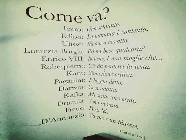 COME VA?