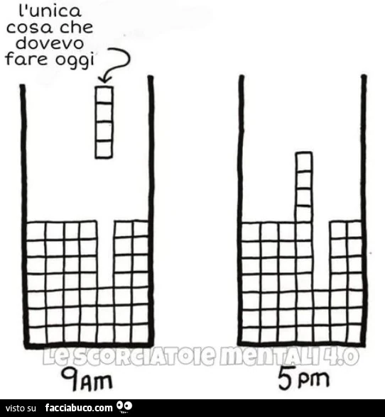 L'unica cosa che dovevo fare oggi