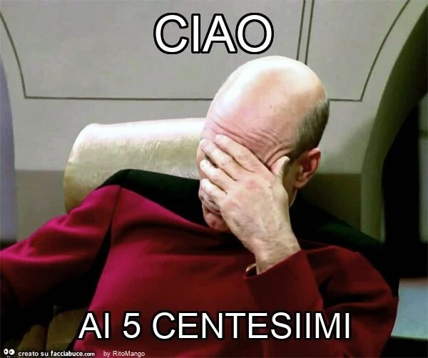 Ciao ai 5 centesiimi