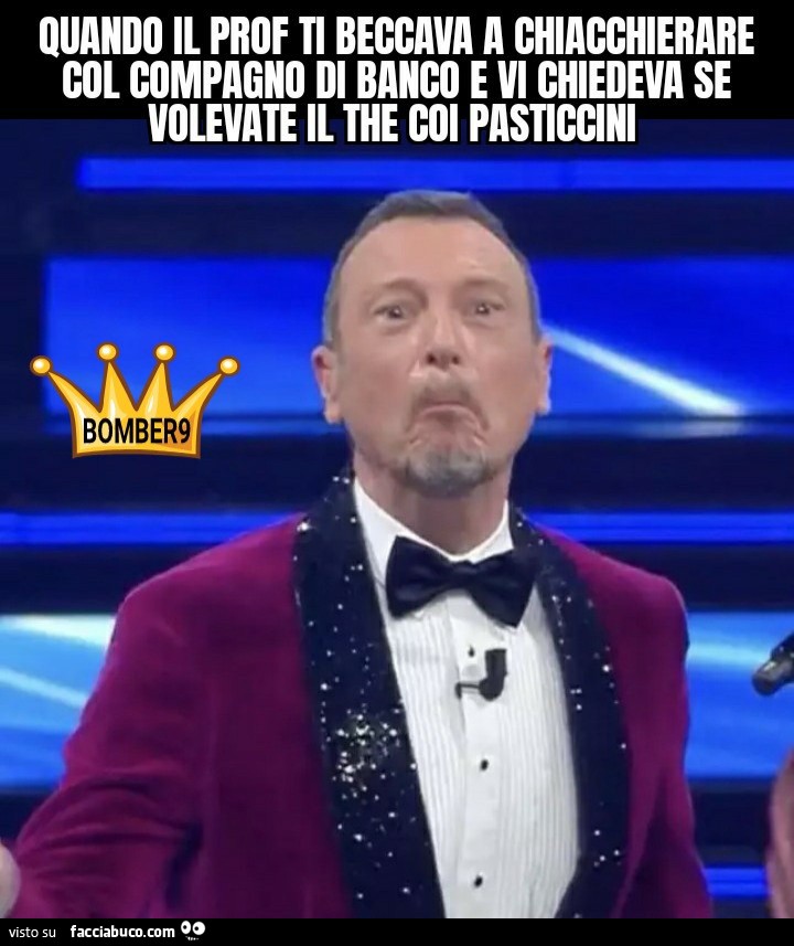 Quando il prof ti beccava a chiacchierare col compagno di banco