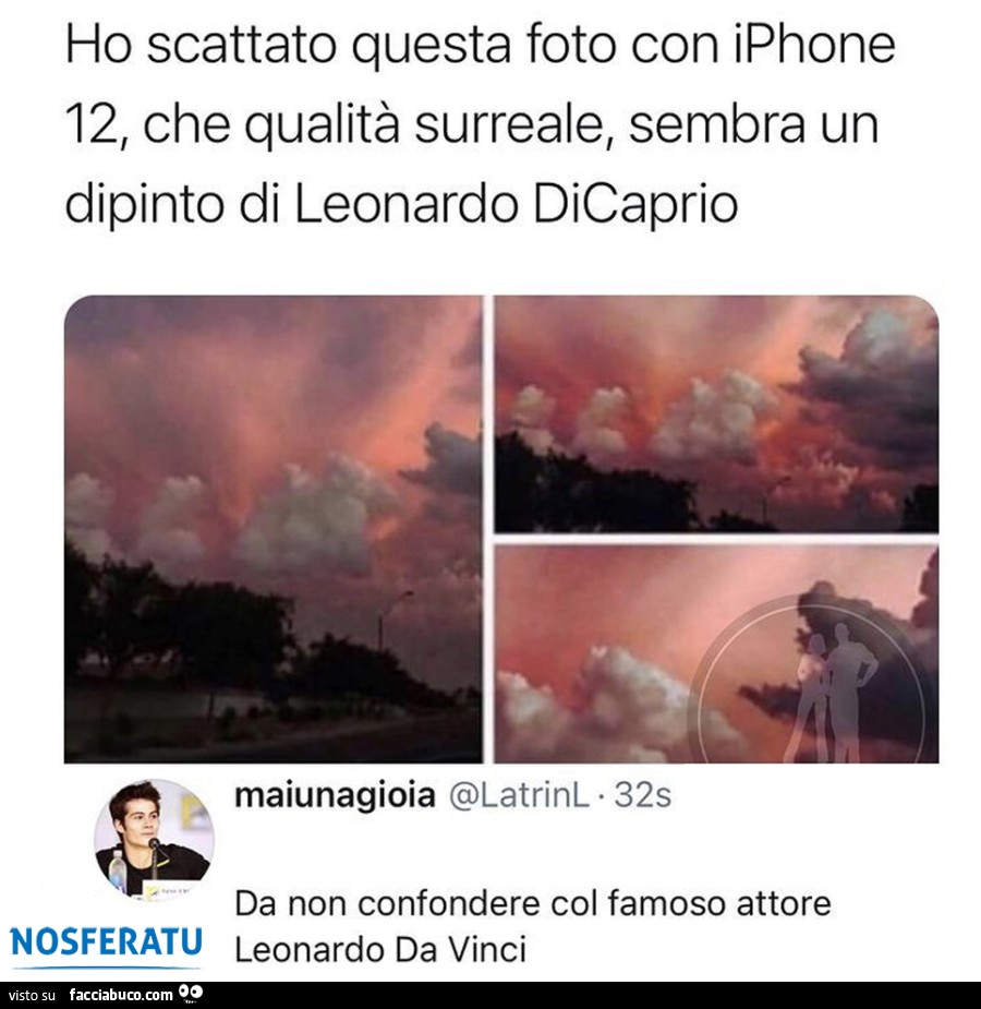 Confondere Leonardo DiCaprio con Leonardo Da Vinci