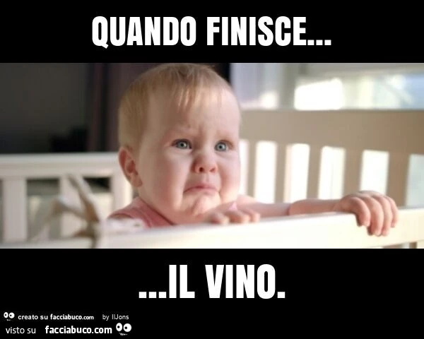Quando finisce&hellip; il vino