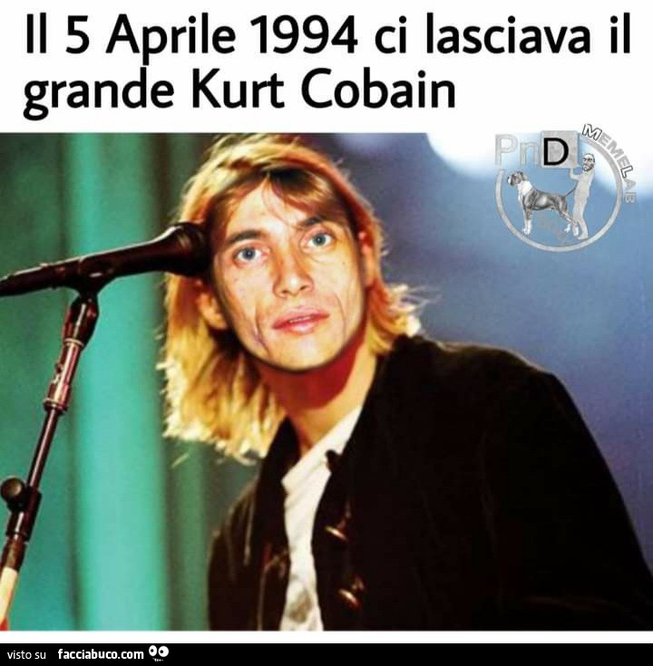 Il 5 aprile 1994 ci lasciava il grande kurt cobain