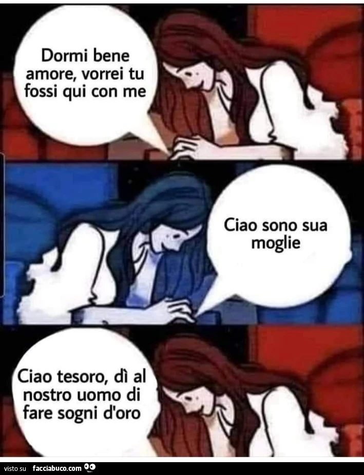 Dormi bene amore vorrei tu fossi qui
