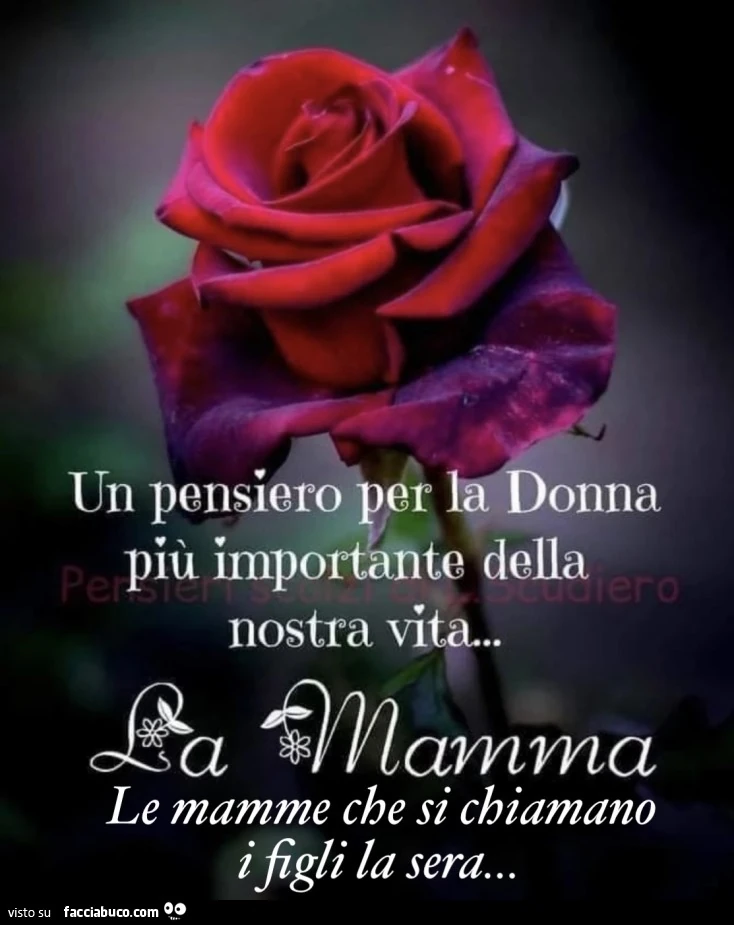 Auguri a tutte le Mamme sparse per il mondo...?? un abbraccio forte ...