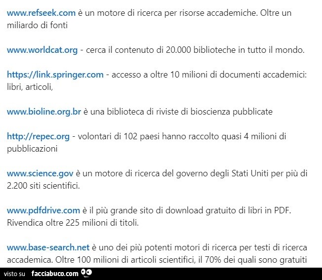 Altri motori di ricerca