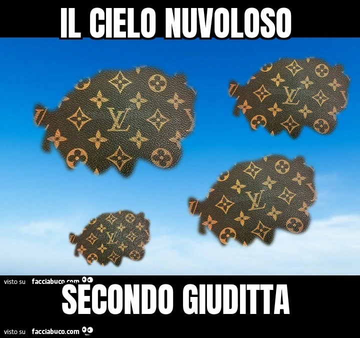Il cielo nuvoloso secondo Giuditta