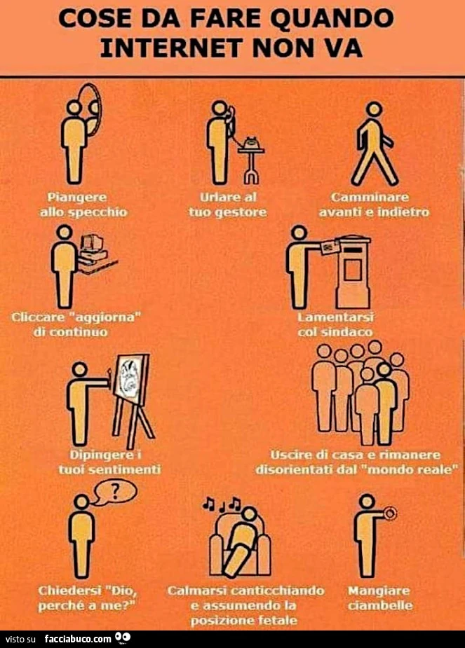 Cose da fare quando internet non va