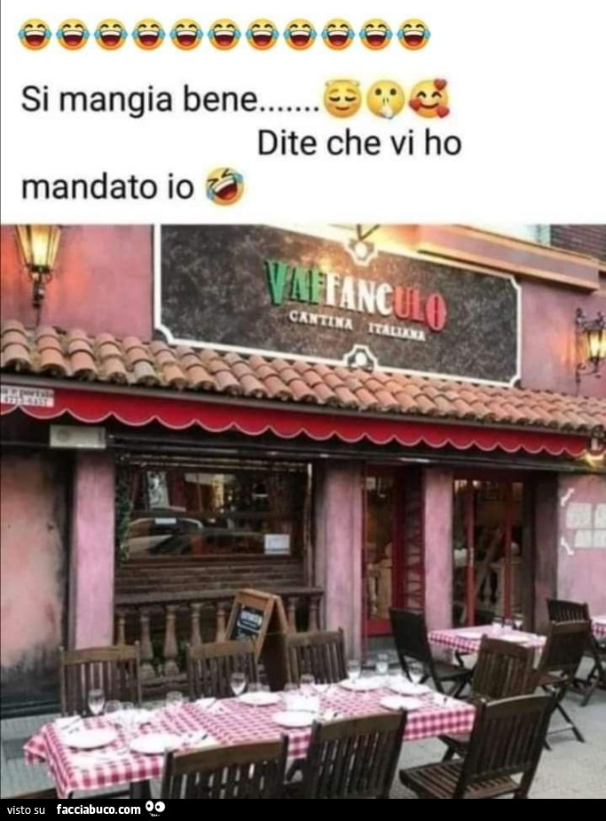 Ristorante Vaffanculo thaimax Facciabuco