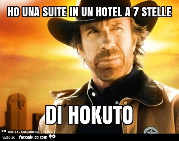 Ho una suite in un hotel a 7 stelle di hokuto