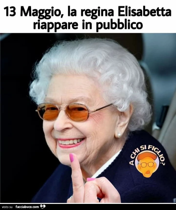 13 maggio la regina Elisabetta riappare in pubblico