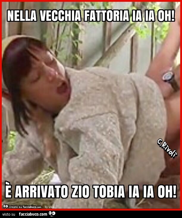 Nella vecchia fattoria ia ia oh! È arrivato zio tobia ia ia oh