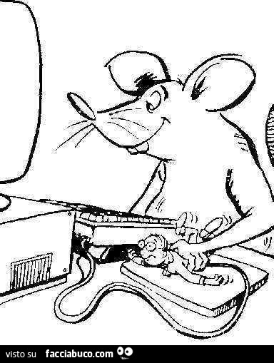 Topo usa persona come mouse