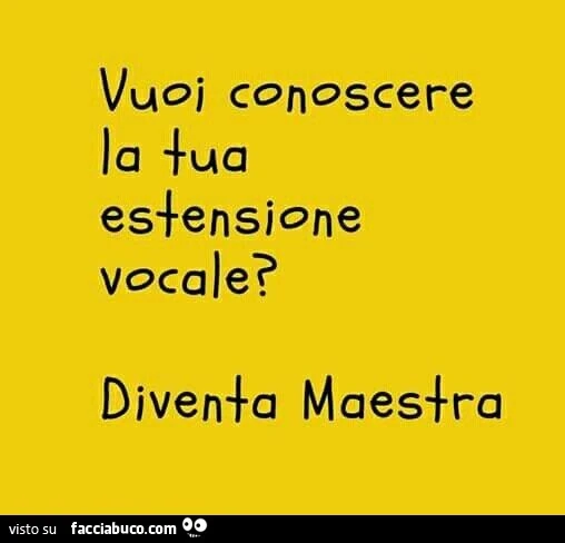 Vuoi conoscere la tua estensione vocale? Diventa maestra