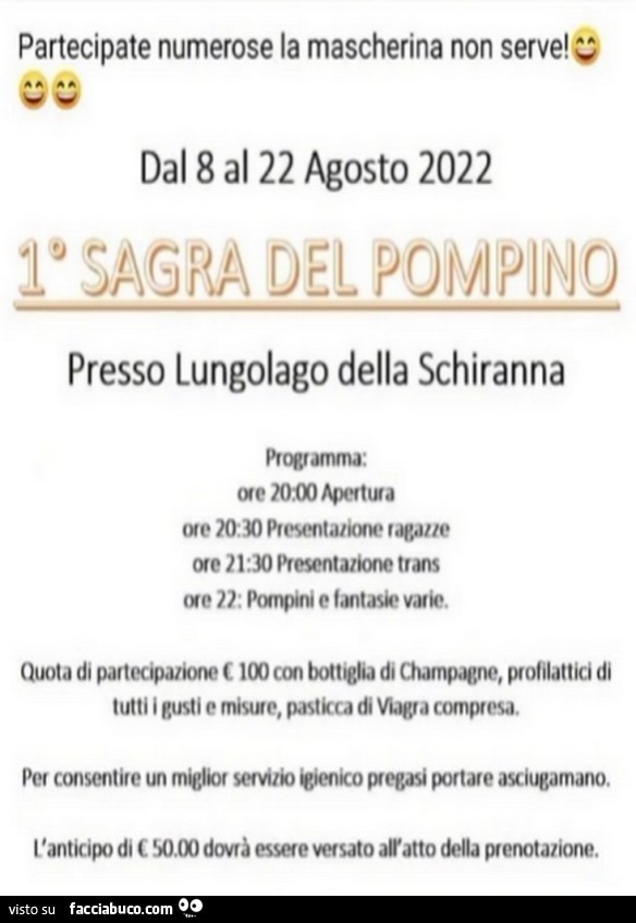 1° sagra del pompino
