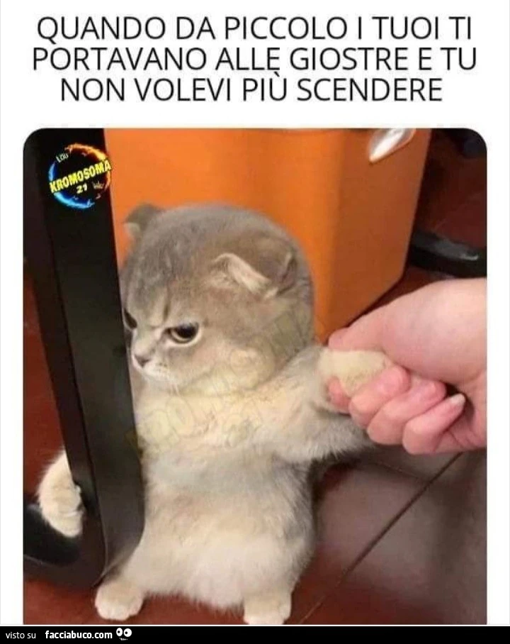 Quando da piccolo i tuoi ti portavano alle giostre