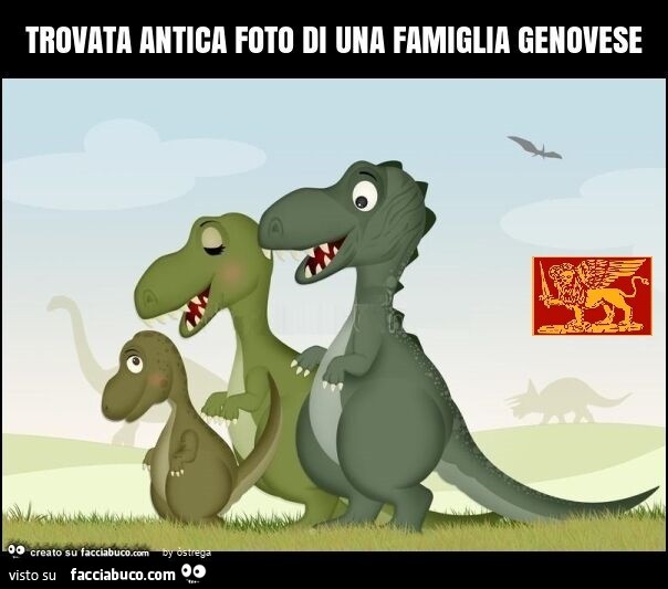 Trovata antica foto di una famiglia genovese