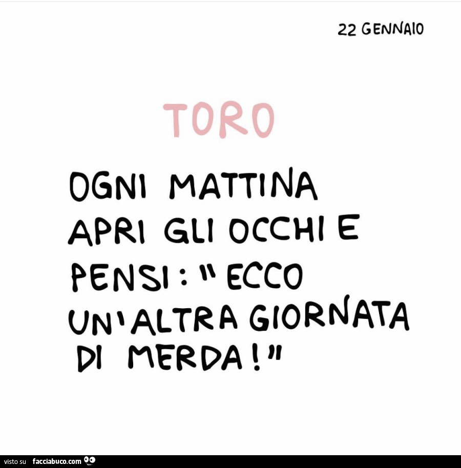 Toro: ogni mattina apri gli occhi e pensi: ecco un'altra giornata di merda